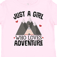 thumbnail image 4 of Inktastic Just a Girl Who Loves Adventure Girls Toddler T-Shirt, 4 of 5