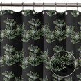 thumbnail image 5 of S4Sassy Black Mimosa Pudica Leaves Bathroom Decor Shower Waterproof Curtain Drapes Resistant-60 x 70 Inch, 5 of 6