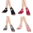 thumbnail image 1 of Toe Socks Athletic Running Cushion Five Finger Cotton Crew Socks, 1 of 5
