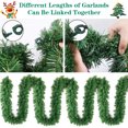 thumbnail image 3 of Qunler 2Pack 9ft Christmas Garland, Xmas Decorations DIY Non-Lit Pine Artificial Garland with 300 Tips for Outdoor Indoor Door Stairs Fireplace Mantel Front Porch ,Green, 3 of 10