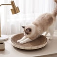 thumbnail image 5 of Cat Scratcher Cardboard Bed,2-in-1 Round Cat Scratch Pad and Rest Mat,Elliptical Corrugated Cardboard Bed for Furniture Protection and Indoor Rest, 5 of 6