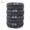 thumbnail image 3 of Juego de 4 piezas por pieza de cubierta de neumático de coche multicolor, accesorios para automóviles con estilo para automóviles Vehículos, repuestos y accesorios Mis señal blanca de banda negra L, 3 of 8