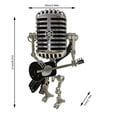 thumbnail image 4 of Billuyoard Micrófono Robot Lámpara de escritorio con guitarra Lámpara de atenuación táctil de escritorio Decoración de iluminación de dormitorio - Kits de decoración para fiestas negro Billuyoard HA008856-03B, 4 of 6
