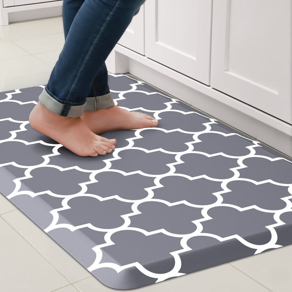 GALMAXS7 Kitchen Rug and Mat Kitchen Mat Non Slip Anti Fatigue Mats for Kitchen,17"x28",Gray