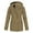 Coffee, variant on Inleife Women's Windproof Plush Insulation Long Sleeved Hooded Casual Coat
