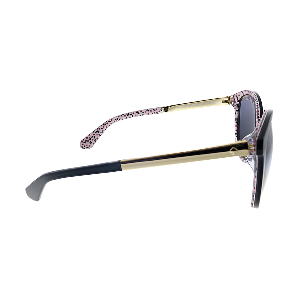 Kate Spade Karlena/F/S Plastic Womens Cat-Eye Sunglasses Black 58mm Adult