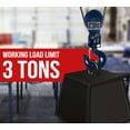 thumbnail image 4 of 4 Pack Snatch Block with Hook WLL 3 Ton 3" Sheave 3/8 Inch Wire Rope Wrecker Roll Back Recovery, 4 of 9