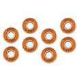 thumbnail image 4 of Rodamientos de Rodamiento de monopatín Cola ABEC-9 para Longboard Naranja, 4 of 8