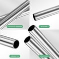 thumbnail image 2 of Tubo de acero inoxidable 304 de 200 mm, 16 mm de diámetro exterior, 1 mm de grosor de pared, tubería de acero inoxidable sin costura (0.63x0.04x7.9IN), 2 of 7