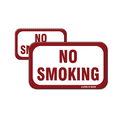 thumbnail image 2 of 2 Pack No Smoking Stickers for Office, Residence, Home, Weatherproof, Water Resistant, Indoor and Outdoor, Highly Reflective Vinyl Decal , Easy Peel and Stick (5x10 inches), 2 of 2