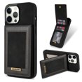 thumbnail image 1 of for iPhone 12 Pro Wallet Case with Card Holder, Faux Leather Kickstand Card Slots Case, RFID Blocking Magnetic Shockproof Protective Slim Back Flip Phone Case for iPhone 12 Pro 6.1",Black, 1 of 9