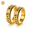 golden, variant on Rotating Couple Rings 2-Pack, Gold & Silver 304 Stainless Steel Spinner Open Band Rings, Adjustable Fidget Fashion Rings for Everyday Wear & Gift