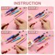 thumbnail image 4 of Bolígrafos de cuentas Uxcell 30 paquetes de tinta negra bolígrafo de plástico creativo DIY para maestros, oficina, manualidades, decoraciones de fiesta, suministros hechos a mano, blanco, 4 of 7