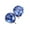 Blue , Silver, variant on Ear Studs Elegant All Match Cubic Zirconia Round Exquisite Earrings for Dating