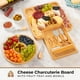 thumbnail image 2 of Tabla de charcutería Woodenhouse, bandeja de queso de bambú con utensilios, 2 of 8