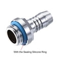 thumbnail image 3 of Brass Hose Fitting G1/4 Thread with OD 9mm Nozzle for Computer Water Cooling System 6pcs, 3 of 5