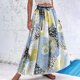 thumbnail image 2 of Faldas de cintura elástica con volantes fruncidos informales con estampado de vendaje para mujer a la moda Wmkox8yi  FGJ2115, 2 of 3