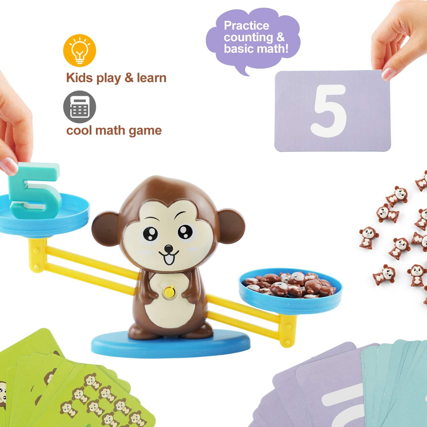 Monkey Balance Cool Math Game, Preschool Educational Toys, STEM Counting  Learning Balance Scale Toy, Gift For Christmas, Halloween, Easter,  Children's day - Walmart.com
