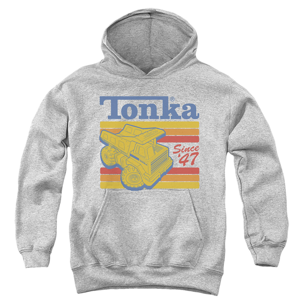Tonka Since 47 Youth Pullover Hoodie Sweatshirt Athletic Heather