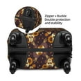 thumbnail image 4 of Bingfone Sunflowers with Skull and Hand Luggage Cover Washable Suitcase Cover Protector Anti-scratch Suitcase cover Fits 18-32 inch Luggage, 4 of 9