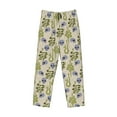 thumbnail image 4 of Vsdgher Skull Snake Print Mens Pajama Pants Sleep & Lounge Pants, PJ Bottoms With elastic waistb and Pockets, 4 of 8