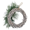 thumbnail image 4 of Northlight Frosted Pine Cone and Foliage Artificial Christmas Twig Wreath, 15 Inch, Unlit, 4 of 4