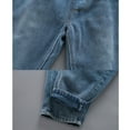 thumbnail image 6 of Boys Girls Elastic Waist Jeans Casual Harem Denim Pants with Pockets Loose Relaxed Fall Spring Outfits Blue,3 Years, 6 of 7