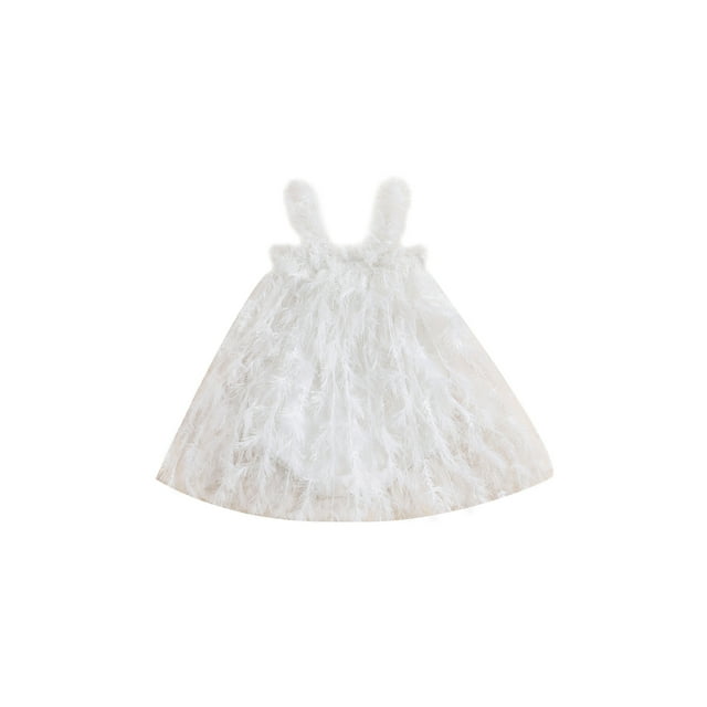 Gupgi Barboteuse en Tulle Dégradé d'Été pour Bébé Fille, Combinaison Robe Sans Manches à Fleurs 3D