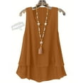 thumbnail image 2 of Womens Summer Beach Tank Tops Cotton Linen Sleeveless Casual Fashion Loose Shirts Lightweight Loose Trendy Vacation T Shirt, 2 of 6