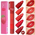 thumbnail image 3 of 5-in-1 Fruit Velvet Matte Lipstick Set, Long-Lasting, Highly Pigmented, Moisturizing Lip Balm, Smooth Application for Soft lips, 3 of 5