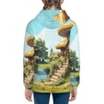 thumbnail image 6 of Sigee Cartoon Mushroom House for Teenage Zip Up Hoodies Long Sleeve Sweatshirts-Medium, 6 of 6
