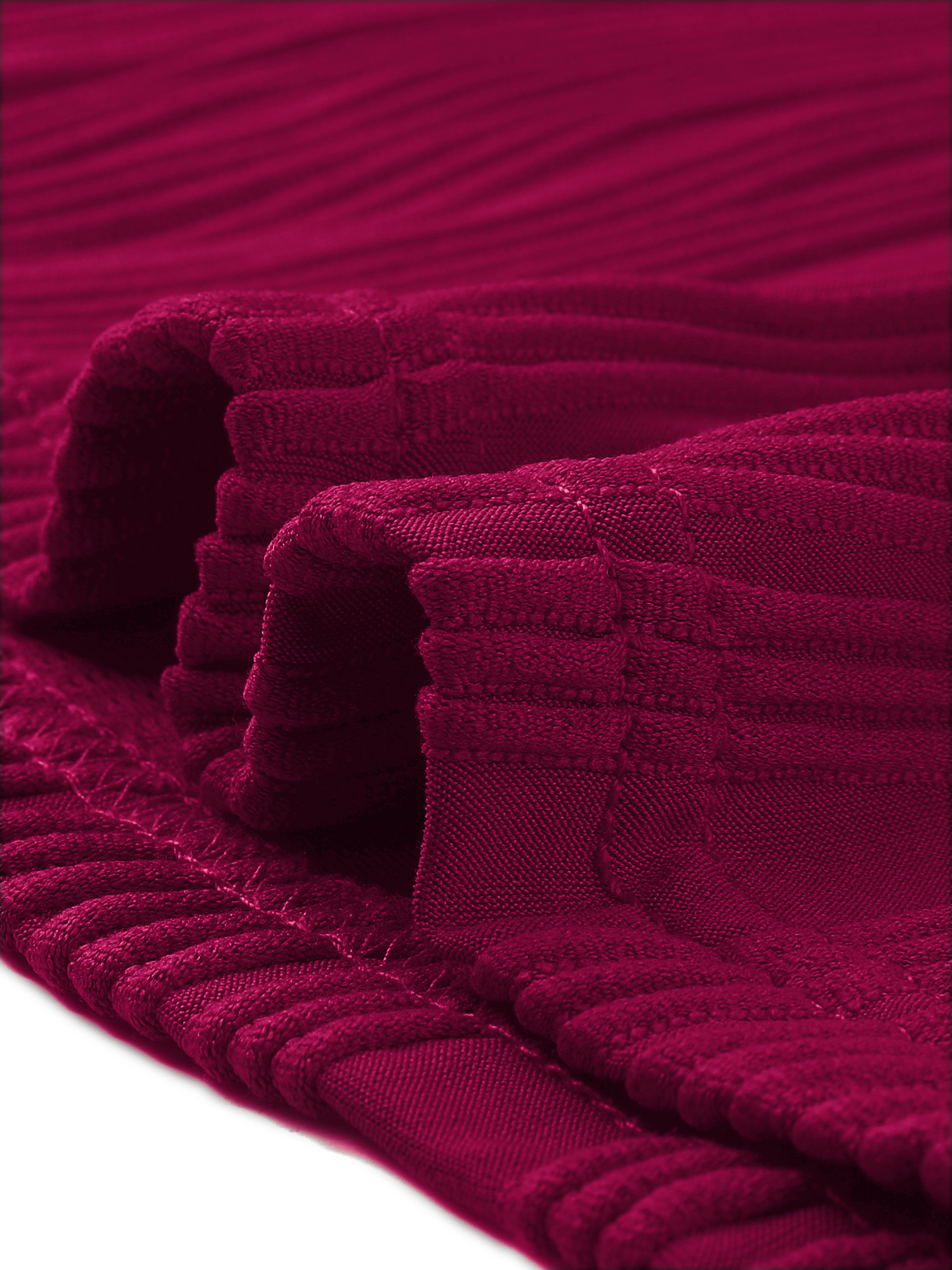 Women's Plus Women's Short Sleeve Textured Tops Crewneck Casual T Shirts 1X Burgundy