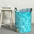 thumbnail image 6 of Rateoe Coral And Seashell On The Beach Pattern Round Laundry Hamper Basket, Tall Hamper Basket for Blanket Storage, Nursery Clothes Hamper for Laundry in Bedroom and College Dorm-Medium, 6 of 6