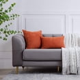 thumbnail image 3 of Burnt Orange Lumbar Pillow Covers 12x20 Inch Set of 2 Solid Rustic Farmhouse Decorative Throw Pillow Covers Cushion Case for Home Sofa Couch Decoration, 3 of 7