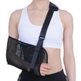 thumbnail image 3 of Happydeer Arm Sling Abrasion Resistant Adjustable Hollow Out Mesh Breathable Wide Shoulder Strap Support Less Stress Medical Shoulder Stabilizer Postoperative Supplies, 3 of 13