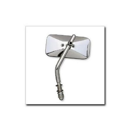 - Emgo 20-34824 Universal Rectangular Mirror - Classic Chopper - Die-Cast - 10mm Thread - Either