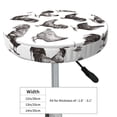 thumbnail image 2 of Sketch Chicken Black White Round Bar Stool Seat Covers, Elastic Round Chair Cover Stool Seat Slipcover Bar Stool Cushions Round Pad for 12-14 inch, 2 of 5