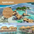 thumbnail image 5 of Palm Thatch Plastic PE Straw Artificial Palm Thatch Roof Runner Roll Simulation Duck Blind Grass Tiki Hut, 5 of 5