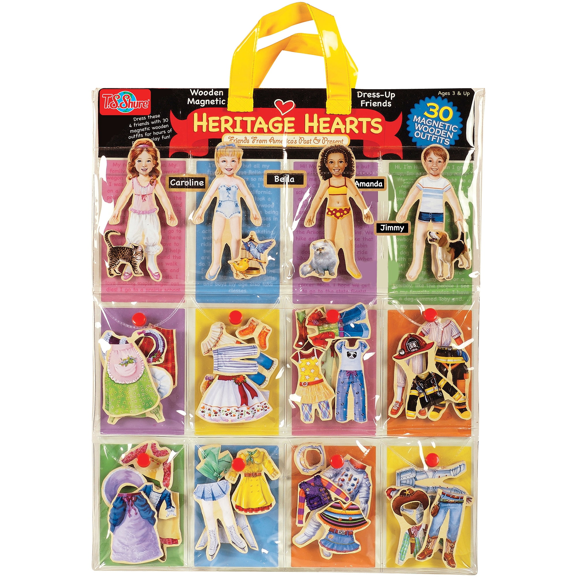 Heritage Hearts Wooden DressUp Doll Friends