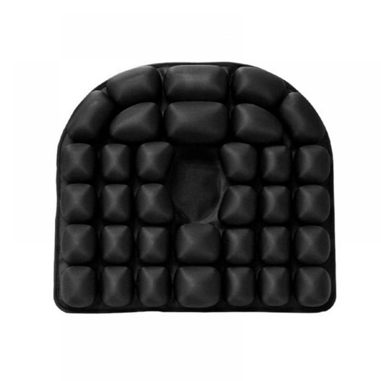 Air Inflatable Seat Cushion for Car Seat Office Chair Wheelchair - U-Shaped Tailbone  Pain Relief Pad - Coccyx Cushion Sciatica Pillow (Black) 
