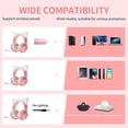 thumbnail image 4 of RGB Cat Ear Headphone, GS510 2.4G  & Wired Gaming Headset With Detachable Retractable Mic, BT Noise Cancelling Stereo Over Ear Headphones For  Laptops PCs, 4 of 8