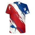 thumbnail image 4 of BXINGOHAI Usa Flag 4Th July American Red White Blue Star Stripes Patriotic T-Shirt Today Red,3XL, 4 of 5