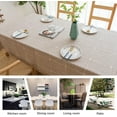 thumbnail image 3 of tablecloths Rectangular Rectangle Tablecloth Burlap Farmhouse Dining Table Cover Rustic Table Cloths Party Tablecloth Christmas Table Cloth (Rectangle/Oblong锛 x - Seats), 3 of 6