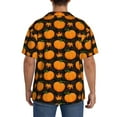 thumbnail image 3 of Naloa Orange Pumpkin And Autumn Maple Men's Loose Fit Cuban Collar Short-Sleeve Shirt, Hawaiian Shirts, Mens Shirts Casual for Everyday Wear Outings-4X-Large, 3 of 5