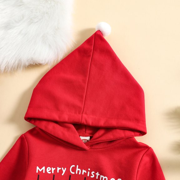 Vedolay Hoodies Girls Fall Clothes Casual Print Long Sleeve Layering Basic Pullover Sweatshirt,Red 6-12 Months