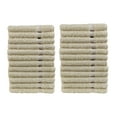 thumbnail image 3 of Fibertone 24-Piece Washcloth Set, Bleach Safe, Solid Beige, 3 of 4