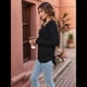 thumbnail image 5 of Camisas de Larga para Mujer, Cuello en V, Blusas Casuales, Sueltas, Elegantes, Básicas, Moda de Otoño, Conjuntos de Moda, Ropa de Invierno Negro XXL, 5 of 8