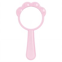 RAGUPEL Hand Mirrors with Handle,Circle Shaped Mirror 7"*3.6"*0.6" Hand Held Mirror,Cat Claw Shape Handheld Mirror with Handle,Pink