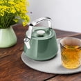 thumbnail image 4 of Caraway 2 Quart Whistling Tea Kettle - Durable Stainless Steel Tea Pot - Fast Boiling, Stovetop Agnostic - Includes Pot Holder - Sage, 4 of 5