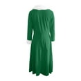 thumbnail image 7 of SGMVNU Santa Costume for Women Velvet Santa Costume Cosplay Christmas Dress Hooded Min Dress with Belt for Christmas(yw251204_3-Green, M), 7 of 7